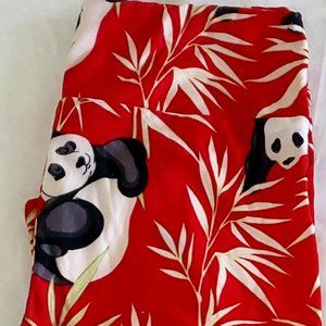 Lularoe Leggings Legging Red One Size Panda Print